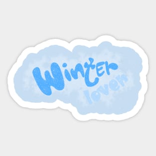 Winter lover Sticker